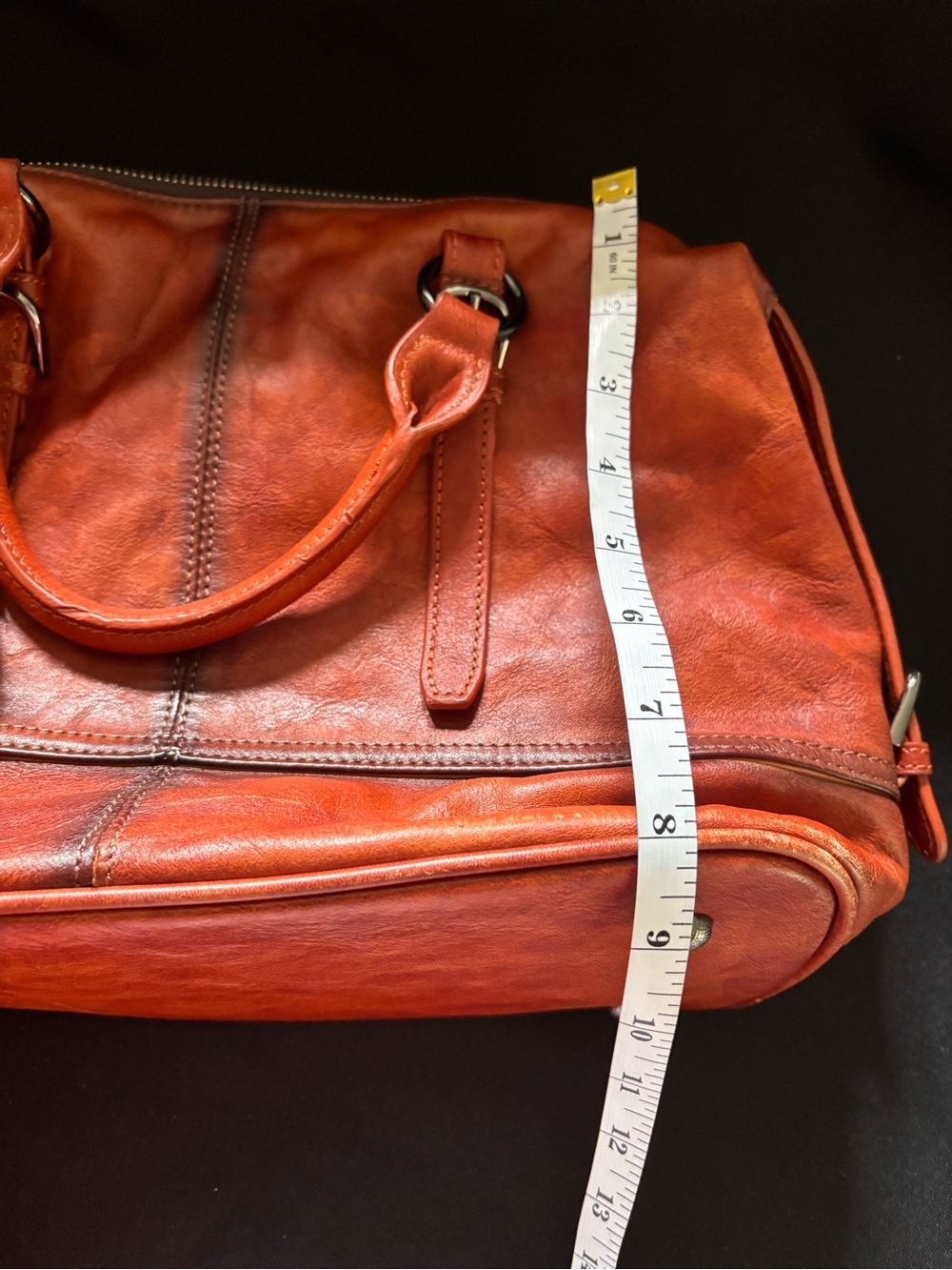 Heshe Leather handbag - Rustic Brown - Picture 9 of 10